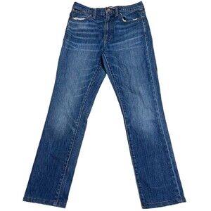 Madewell Denim The High-Rise Slim Boyjean Light Distressed Jeans 26 x 25 Ankle
